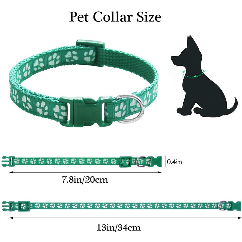 YOY 12 pcs/Set Soft Nylon Puppy Whelping ID Collars - Adjustable Reusable Washable Baby Dog ID Bands Pet Identification for Breeders, Neck 8" - 13" - Image 3